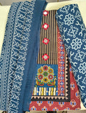 Red Kutchi Mirror Patchwork